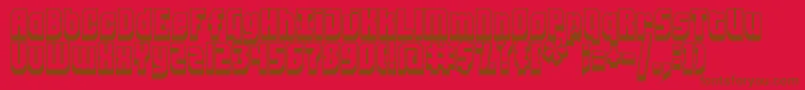 Police Blockt – polices brunes sur fond rouge