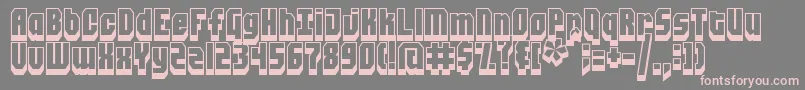 Blockt Font – Pink Fonts on Gray Background