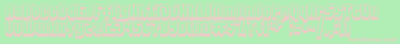 Blockt Font – Pink Fonts on Green Background