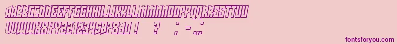 Weitere Informationen zur Schwachsinn3DItalic-Schriftart Schwachsinn3DItalic-Schriftart – Violette Schriften auf rosa Hintergrund