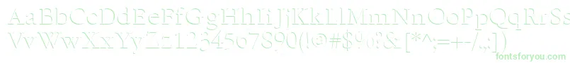 Embossn Font – Green Fonts on White Background