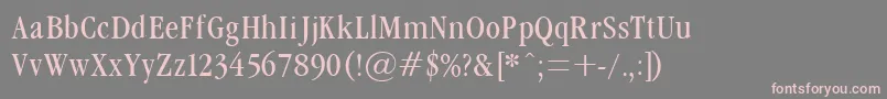 GrmndL Font – Pink Fonts on Gray Background