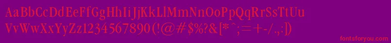GrmndL Font – Red Fonts on Purple Background