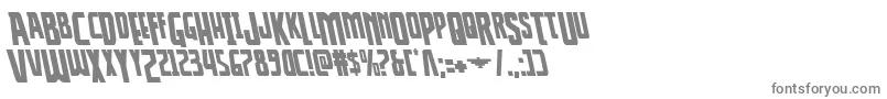 Thunderhawkdropleft Font – Gray Fonts on White Background