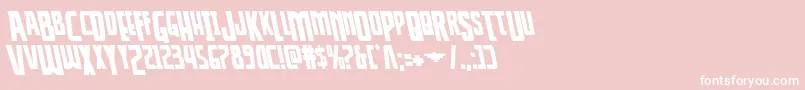 Thunderhawkdropleft Font – White Fonts on Pink Background