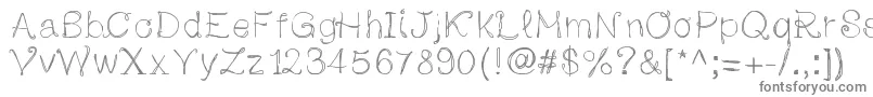 Шрифт Adayinautumn – серые шрифты на белом фоне