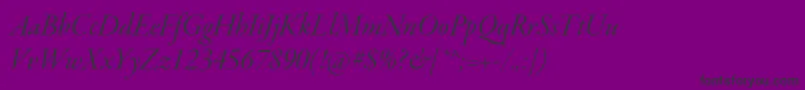 GaramondpremrproItdisp-Schriftart – Schwarze Schriften auf violettem Hintergrund