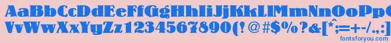 Подробнее о шрифте LouisheavyRegularDb Шрифт LouisheavyRegularDb – синие шрифты на розовом фоне