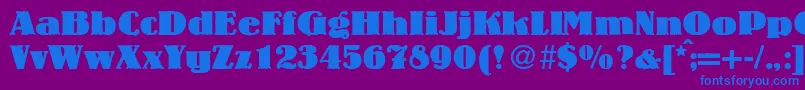 More about LouisheavyRegularDb Font LouisheavyRegularDb Font – Blue Fonts on Purple Background