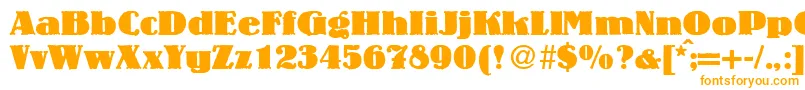 LouisheavyRegularDb-Schriftart – Orangefarbene Schriften