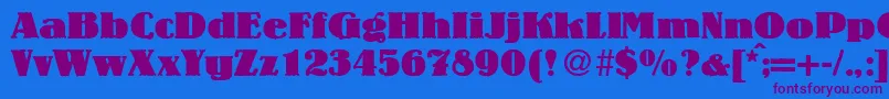 More about LouisheavyRegularDb Font LouisheavyRegularDb Font – Purple Fonts on Blue Background