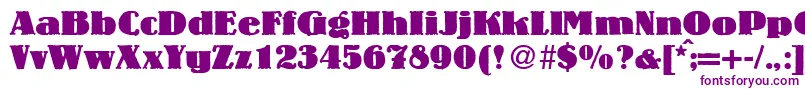 LouisheavyRegularDb Font – Purple Fonts on White Background