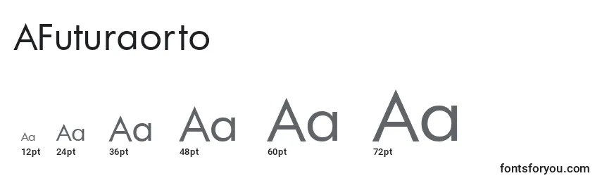 Размеры шрифта AFuturaorto