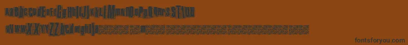 Metalatlas Font – Black Fonts on Brown Background