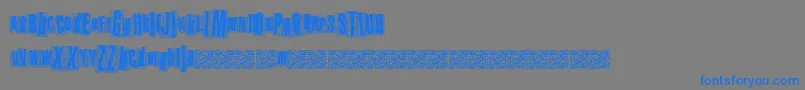 Metalatlas Font – Blue Fonts on Gray Background