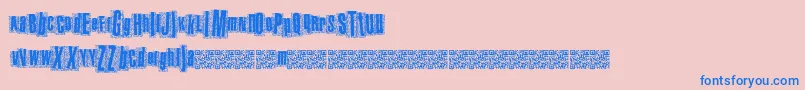 Metalatlas Font – Blue Fonts on Pink Background