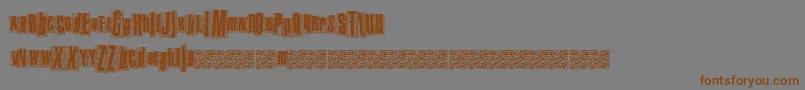 Metalatlas Font – Brown Fonts on Gray Background