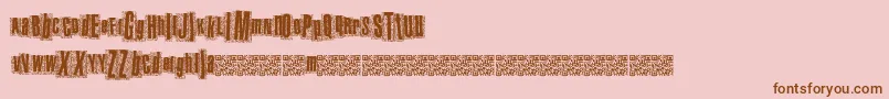 Metalatlas Font – Brown Fonts on Pink Background