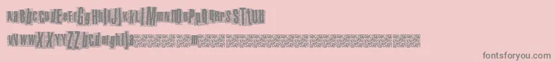 Metalatlas Font – Gray Fonts on Pink Background