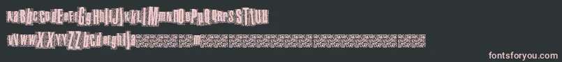 Metalatlas Font – Pink Fonts on Black Background
