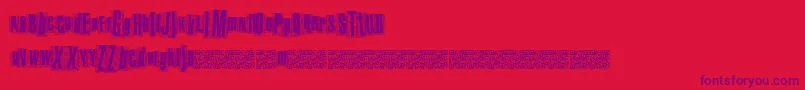 Metalatlas Font – Purple Fonts on Red Background