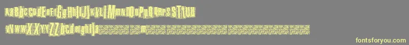Metalatlas-fontti – keltaiset fontit harmaalla taustalla