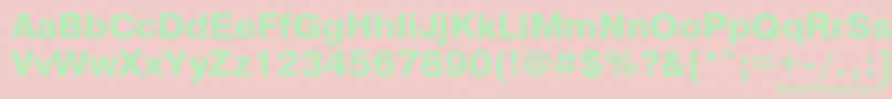 PragmaticacBold Font – Green Fonts on Pink Background