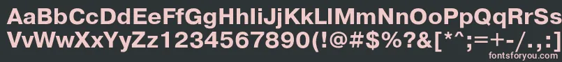 PragmaticacBold Font – Pink Fonts on Black Background
