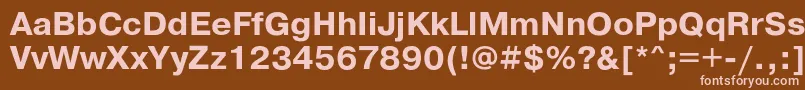 PragmaticacBold Font – Pink Fonts on Brown Background