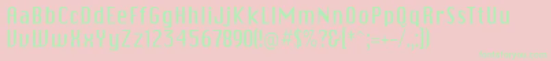 Skicargo Font – Green Fonts on Pink Background