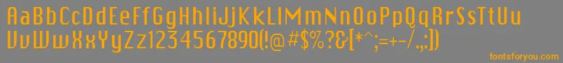 Skicargo Font – Orange Fonts on Gray Background