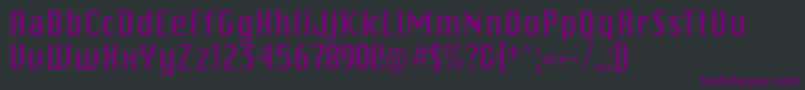 フォントSkicargo – 黒い背景に紫のフォント