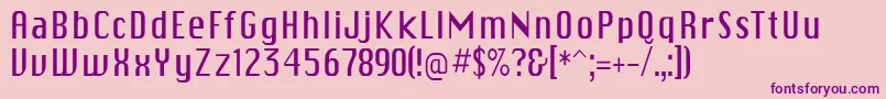 Skicargo Font – Purple Fonts on Pink Background