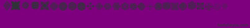 フォントAosGeo1 – 紫の背景に黒い文字