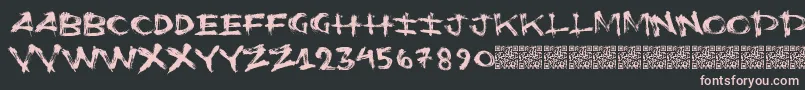 Flushots Font – Pink Fonts on Black Background