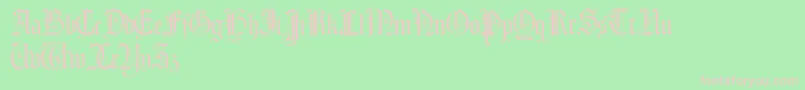 Morcrepito Font – Pink Fonts on Green Background