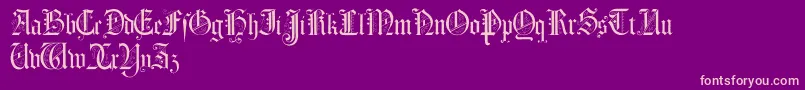 Morcrepito Font – Pink Fonts on Purple Background