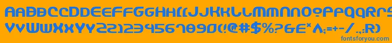 Шрифт Jannshv2 – синие шрифты на оранжевом фоне