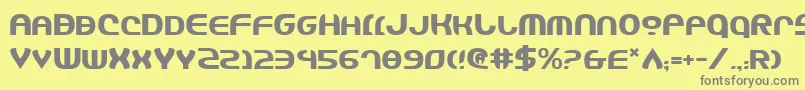 Jannshv2 Font – Gray Fonts on Yellow Background