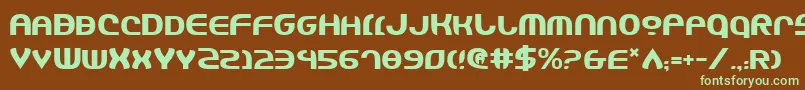 Jannshv2 Font – Green Fonts on Brown Background