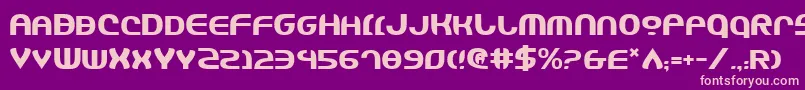 Jannshv2 Font – Pink Fonts on Purple Background