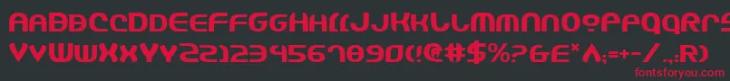 Jannshv2-Schriftart – Rote Schriften auf schwarzem Hintergrund