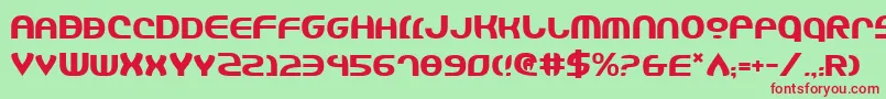 Jannshv2 Font – Red Fonts on Green Background