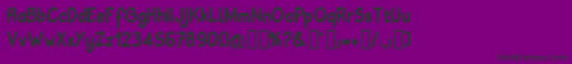 Babib Font – Black Fonts on Purple Background