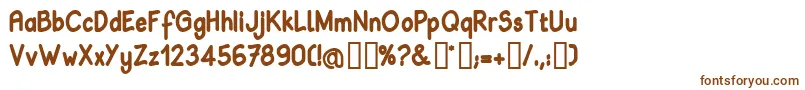 Babib Font – Brown Fonts on White Background