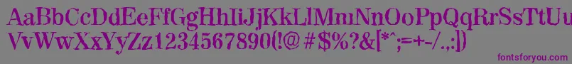 ValenciarandomBold Font – Purple Fonts on Gray Background