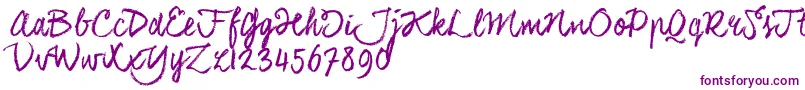 CoalhandlukeTrial Font – Purple Fonts on White Background
