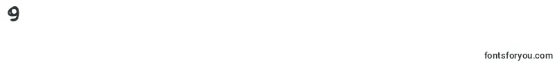 フォントMouthbrebb – フォント数字9