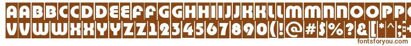 BighaustitulcmRegular Font – Brown Fonts on White Background