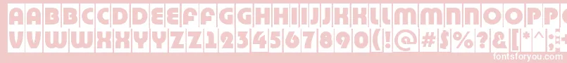 BighaustitulcmRegular Font – White Fonts on Pink Background
